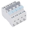 4P Dual Power Manual Transfer Switch DIN Rail Mount Single
