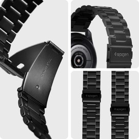 Spigen Modern Fit Designed for Galaxy Watch 3 45mm Strap (2020) / Galaxy Watch 46mm Strap/Gear S3 Frontier Strap / S3 Classic Strap - Black