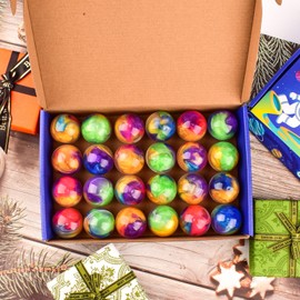 24 Pack Galaxy Slime Balls –Valentine Slime Party Favors, Non-Sticky, Soft Slime Kit for Classroom Prizes, Christmas Stocking Stuffers, Goodie Bag Stuffers,Easter Basket Stuffers for Kids
