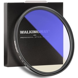 Walking Way 58 MM Retro Soft Focus Lens Filter Vintage Dreamy Cinematic Effect Warm Gold/Yellow Mist Diffusion Filter for Camera Film Portrait