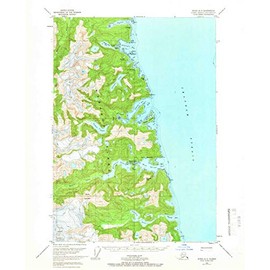 YellowMaps Sitka A 3 AK topo map, 1:63360 Scale, 15 X 15 Minute, Historical, 1951, Updated 1966, 20.8 x 17 in - Polypropylene