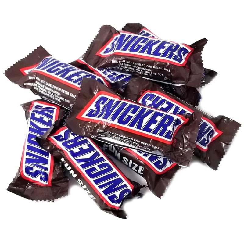 SNICKERS Milk Chocolate, Fun Size Candy Bars, Individually Wrapped (2