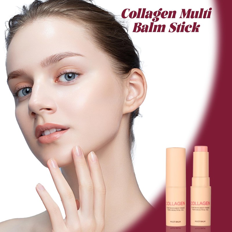 Collagen Multi Balm Stick – Anti-Wrinkle Face Moisturizer, Hydrating Eye