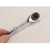 FLZOSPER 1/4" Drive Socket Ratchet Wrench,6" Quick-Release Composite Offset Ratchet,