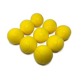 E-Deals 70mm Soft Foam Tennis Balls - Pack of 9 Yellow
