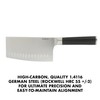 Babish 6.5-Inch Forged Cleaver Knife – High-Carbon 1.4116 German Steel