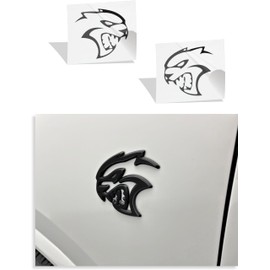 Reflective Concepts 2021, 2023-2025 Durango SRT Hellcat Fender Emblem Overlay Decal Stickers - (Color: Flat Black)