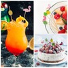 100 Counts Bamboo Cocktail Sticks, Fruit Cocktail Picks, Finger Food
