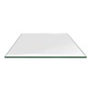 TroySys - 1/4" Thick Square Glass Table Top (16" x