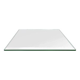 TroySys - 1/4" Thick Square Glass Table Top (16" x 16") - USA Premier Glass Maker - High Strength Tempered Glass with Flat Polish Eased Edge - Perfect Indoor or Outdoor Table