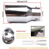 Unbranded For Mazda 3 Car Exhaust Pipe Tip Rear Tail