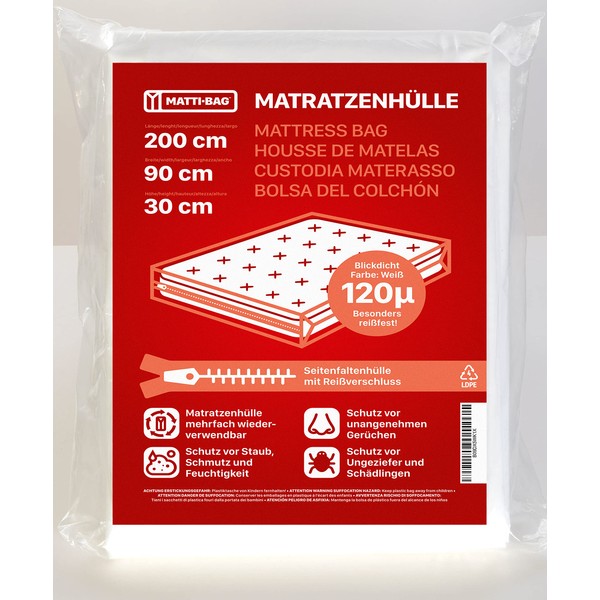 Matti-Bag Mattress Cover 90 x 200 cm - 30 cm
