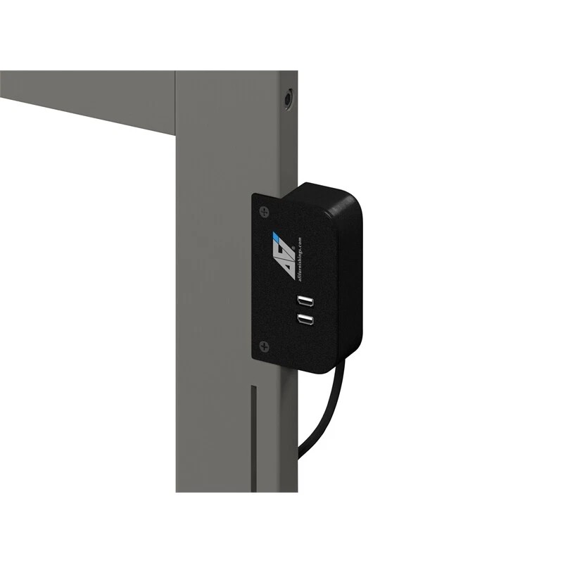 AFI Mission Twin Wood Headboard with USB Charging Station in