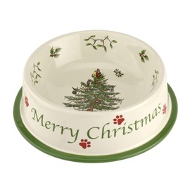 Spode Christmas Tree Pet Bowl 8.4"