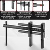Adjustable T Handle Tub Drain Wrench Strong Grip for 0.7-3.7