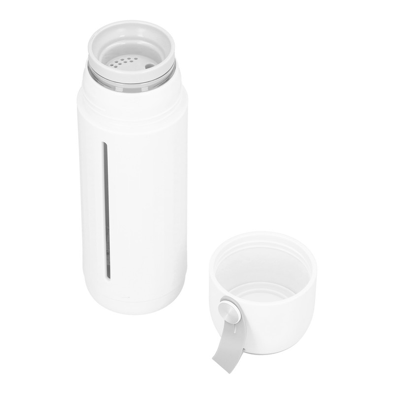 310ml Glass Cup with Lid Portable Dual Purpose Water Mug