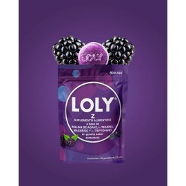Gomitas Loly Nochezzz, Melatonina, Sabor Zarzamora 30 Pzs Zarzamora