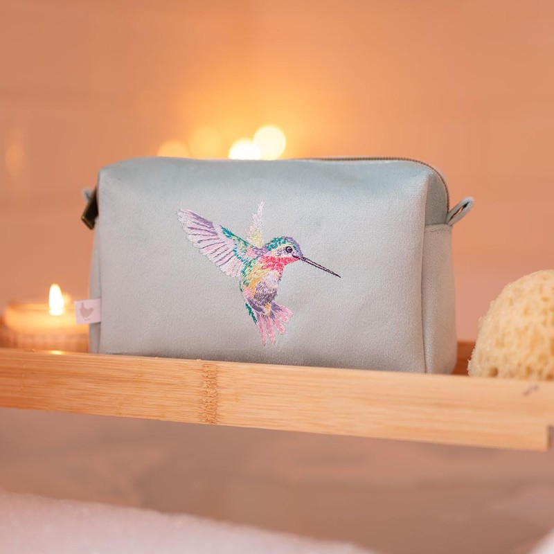 Wrendale Designs Hannah Dale Wisteria Wishes Hummingbird Cosmetic Bag