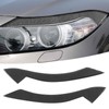 Pair Carbon Fiber Headlight Eyebrow Eyelid Simple Installation Fit for