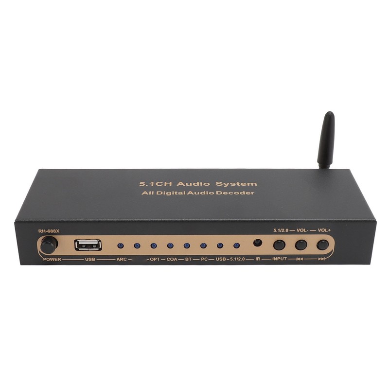 5.1 Channel Sound Decoder 192Khz/24Bit HD Multimedia Interface 4K ARC