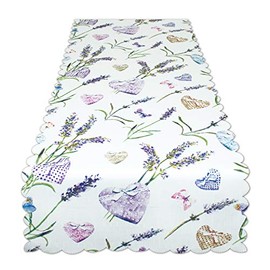 Table Runner Table Linen Summer Series Lavender & Hearts