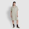 JAJU [JAJU] Women's Cotton Runner 5-part Pajama Dress_Khaki Grey