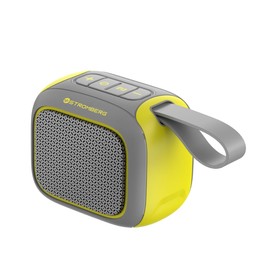 Stromberg - Zing Portable Mini Bluetooth Speaker, 5W Power, 6-Hour Playtime, Waterproof Dustproof - Yellow and Gray