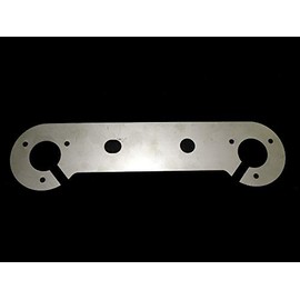 The Tuning-Shop STAINLESS STEEL 4mm DOUBLE TOW BAR 7 & 13 PIN SOCKET MOUNTING PLATE