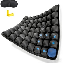 Cojín Inflable de Viaje ERYURU – Alivio de Presión y Comodidad Ajustable
