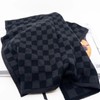 Ecovask Kitchen Tea Towel Single Organic Cotton, Navy Cornflower Chequer