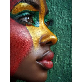SKRYUIE - Kits de pintura de diamantes 5D para mujeres africanas, kits de arte de diamantes para adultos afroamericanos, taladro redondo completo, bordado de vidrio, punto de cruz, manualidades para
