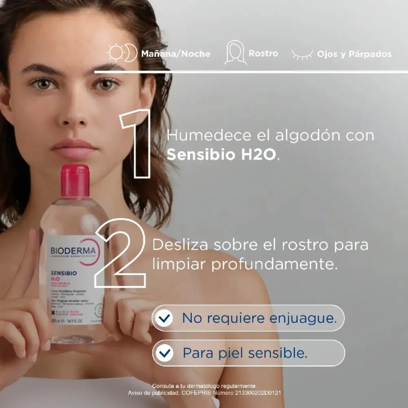 Bioderma Sensibio H2o Desmaquillante Solucion Micelar 500ml