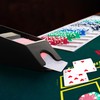Relaxdays Card Sledge, Card Dispenser with 4 Decks, Blackjack Accessories,