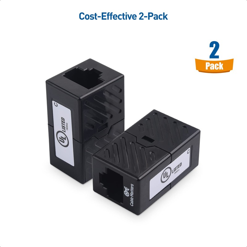 [UL Listed] Cable Matters 2-Pack 10Gbps Cat 6 Ethernet Coupler