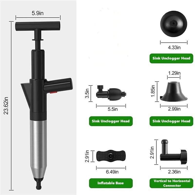 Toilet Plunger High Pressure Air Drain Blaster Gun Drain Clog