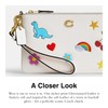 Coach Essential Small Wristlet with Sticker Print, B4/Chalk Multi