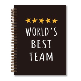 foedor Best Team Ever Gifts for Coworkers,Team Gifts for Employees,Employee Appreciation Gifts,Office Supplies Leadership Gifts,College Ruled Hardcover Spiral Notebook