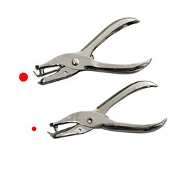 XIAOXGXF 1/4 and 1/8 Inch Small Single Hole Punch Paper Hole Puncher Mini Hole Puncher for DIY Craft Paper Tags (Silver)