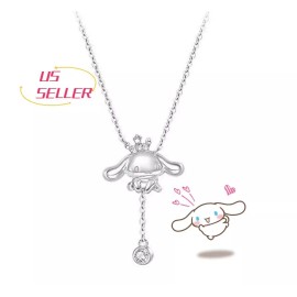 Sanrio Cinnamoroll Chain S925 Sterling Silver Necklace Women Girls Necklace Gift