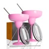 Valentine Vacuum Sealed Margarita Glass with Lid Break-Resistant Stainless Steel