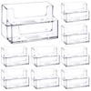 8 Pcs Acrylic Business Card Holder 2 Tiers Clear Plastic