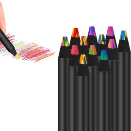 afhgdjr Buntstifte, 12 Farben Regenbogenstift, Buntstifte Kinder Stifte, SchultüTe FüLlung, Mitgebsel Kindergeburtstag, Bastelset Kinder FüR Kinder Erwachsene Kunst, Zeichnen, FäRben, Skizzieren