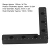 2Pcs Positioning Square 120mm 90 Degree Clamp Metric Scale Tool
