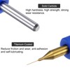 QUARKZMAN 10 Pieces PCB Drill Bits 1/8 Inch Shank 0.2