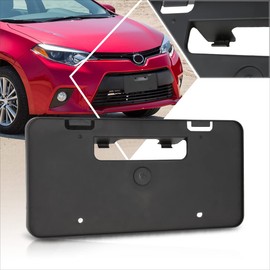 [1 Pack] Car Front License Plate Frames Mounting Bracket Tag Holder Compatible with 14-16 Toyota Corolla,Matte Black
