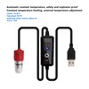 Mini Fish Tank Heater Adjustable 15W Betta Heater Small Aquarium