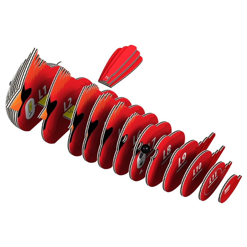 EUGY 068 Cardinal Eco-Friendly 3D Paper Puzzle