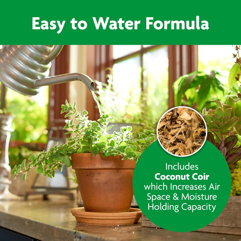 Miracle-Gro Indoor Potting Mix, Blended for a Variety of Houseplants,