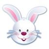 Magnet America Easter Bunny Magnet is 4.5" x 4.875" Made