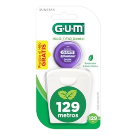 GUM  Hilo Dental  Limpieza profunda y cmoda para una higiene bucal completa  140 yardas de alta calidad y larga duracin                               